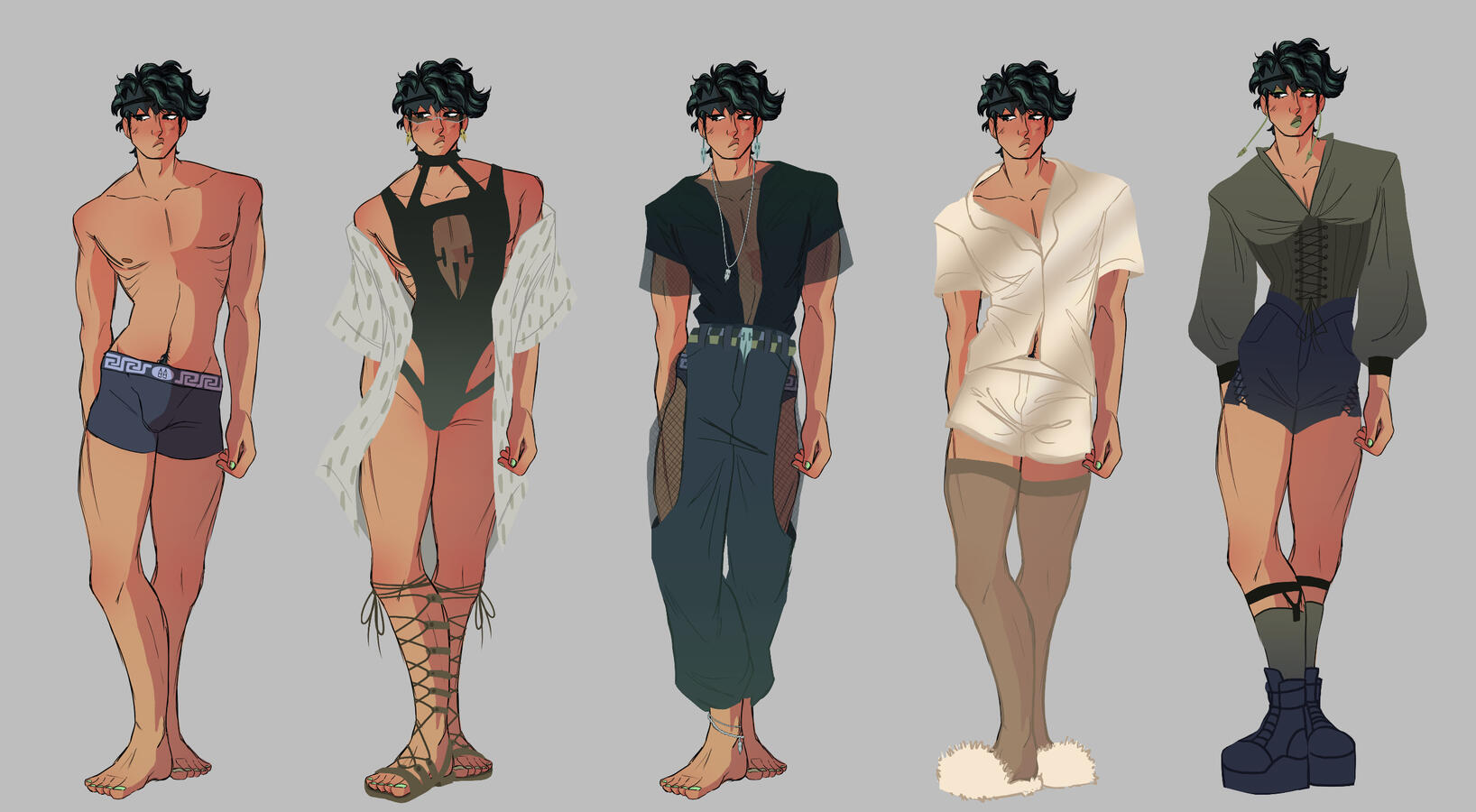 Rohan Kishibe outfits